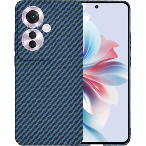 Techsuit - Carbonite FiberShell - Oppo Reno11 F - Cyan
