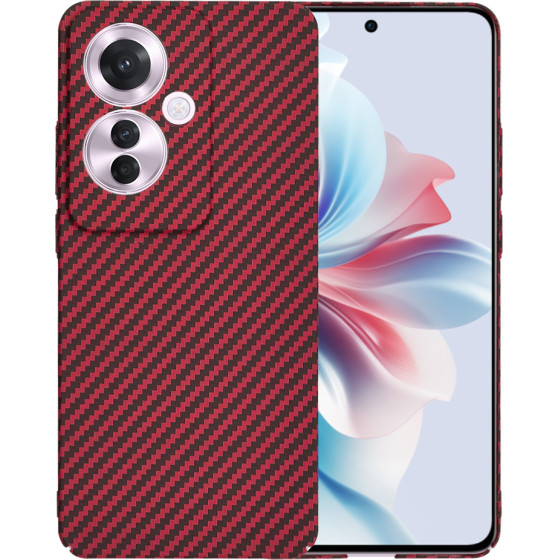 Techsuit - Carbonite FiberShell - Oppo Reno11 F - Red