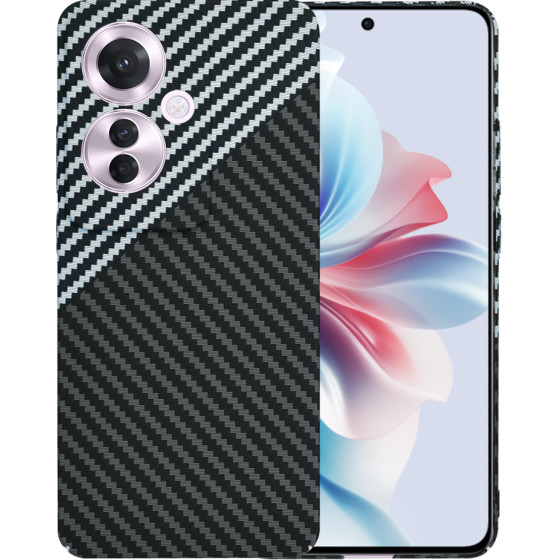 Techsuit - Carbonite FiberShell - Oppo Reno11 F - Stealth Gray