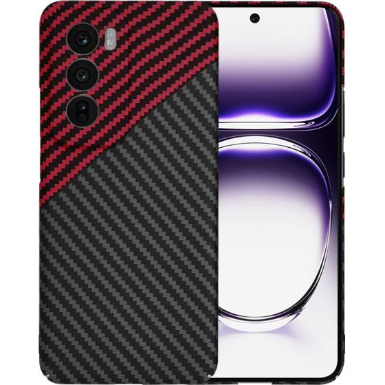 Techsuit - Carbonite FiberShell - Oppo Reno12 - Red Vortex