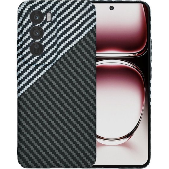 Techsuit - Carbonite FiberShell - Oppo Reno12 Pro - Stealth Gray
