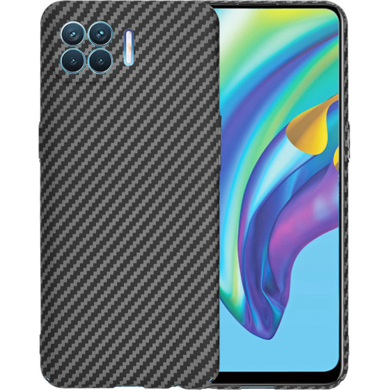 Techsuit - Carbonite FiberShell - Oppo Reno4 Lite - Black