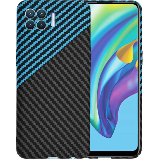 Techsuit - Carbonite FiberShell - Oppo Reno4 Lite - Blue Pulse