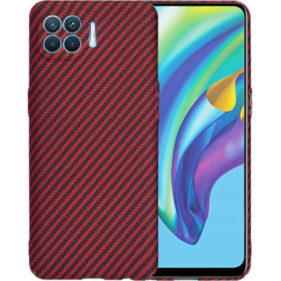 Techsuit - Carbonite FiberShell - Oppo Reno4 Lite - Red