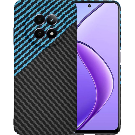 Techsuit - Carbonite FiberShell - Realme 12 / 12x - Blue Pulse