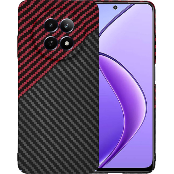 Techsuit - Carbonite FiberShell - Realme 12 / 12x - Red Vortex