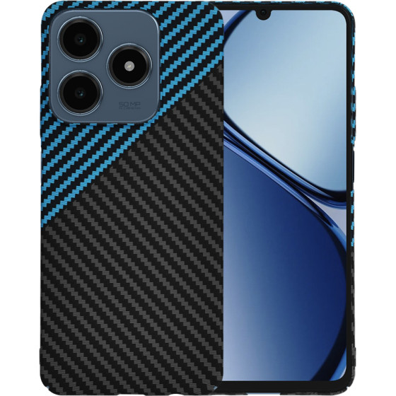 Techsuit - Carbonite FiberShell - Realme C61 / Realme C63 - Blue Pulse