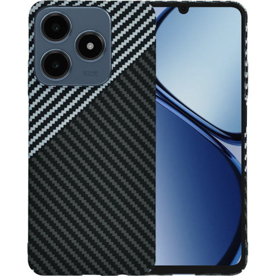 Techsuit - Carbonite FiberShell - Realme C61 / Realme C63 - Stealth Gray