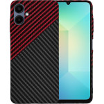 Techsuit - Carbonite FiberShell - Samsung Galaxy A06 - Red Vortex