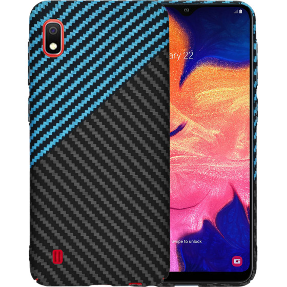 Techsuit - Carbonite FiberShell - Samsung Galaxy A10 - Blue Pulse