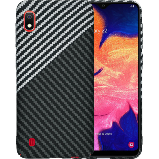Techsuit - Carbonite FiberShell - Samsung Galaxy A10 - Stealth Gray