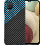 Techsuit - Carbonite FiberShell - Samsung Galaxy A12 / A12 Nacho / M12 / F12 - Blue Pulse