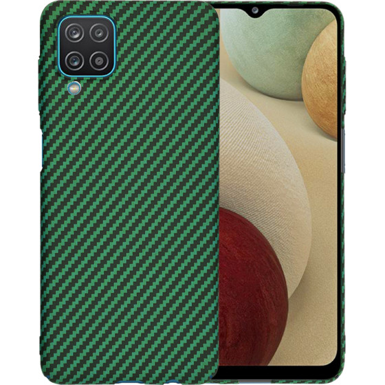 Techsuit - Carbonite FiberShell - Samsung Galaxy A12 / A12 Nacho / M12 / F12 - Green