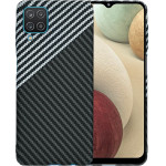Techsuit - Carbonite FiberShell - Samsung Galaxy A12 / A12 Nacho / M12 / F12 - Stealth Gray