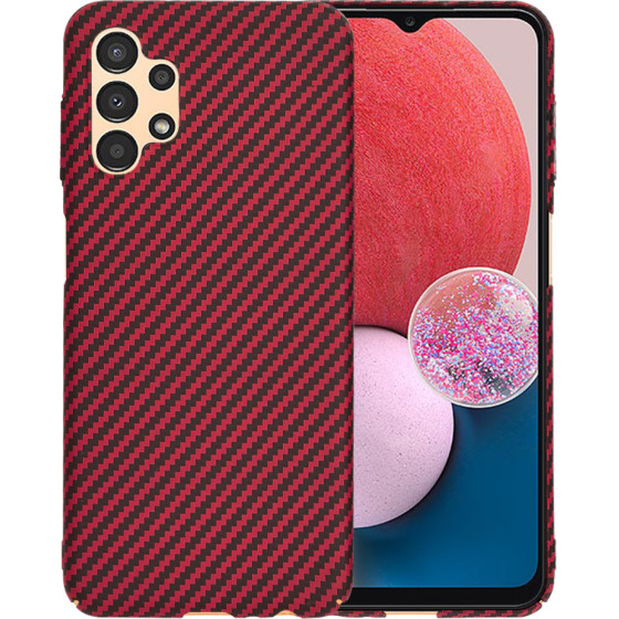 Techsuit - Carbonite FiberShell - Samsung Galaxy A13 4G - Red