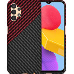 Techsuit - Carbonite FiberShell - Samsung Galaxy A13 4G - Red Vortex