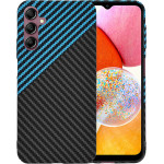 Techsuit - Carbonite FiberShell - Samsung Galaxy A14 4G / A14 5G - Blue Pulse