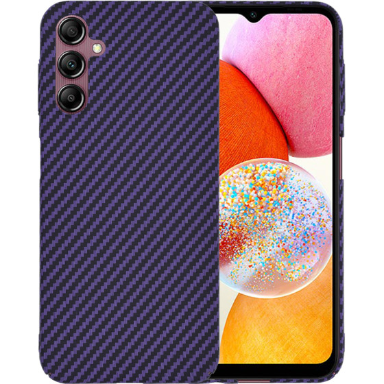 Techsuit - Carbonite FiberShell - Samsung Galaxy A14 4G / A14 5G - Purple