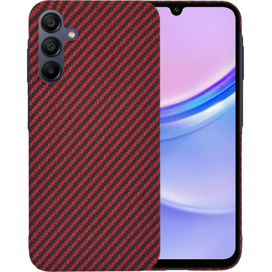 Techsuit - Carbonite FiberShell - Samsung Galaxy A15 4G / A15 5G - Red