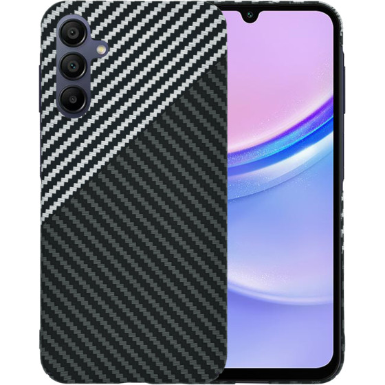 Techsuit - Carbonite FiberShell - Samsung Galaxy A15 4G / A15 5G - Stealth Gray