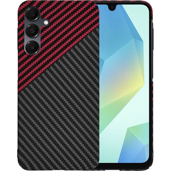 Techsuit - Carbonite FiberShell - Samsung Galaxy A16 4G / A16 5G - Red Vortex