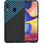 Techsuit - Carbonite FiberShell - Samsung Galaxy A20e - Blue Pulse