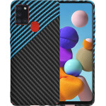 Techsuit - Carbonite FiberShell - Samsung Galaxy A21s - Blue Pulse