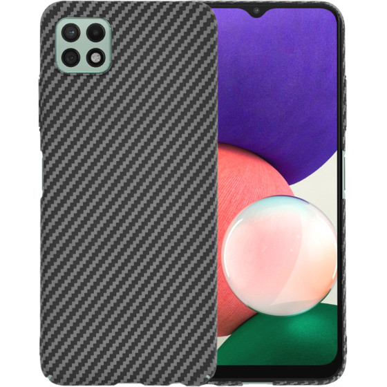 Techsuit - Carbonite FiberShell - Samsung Galaxy A22 5G - Black
