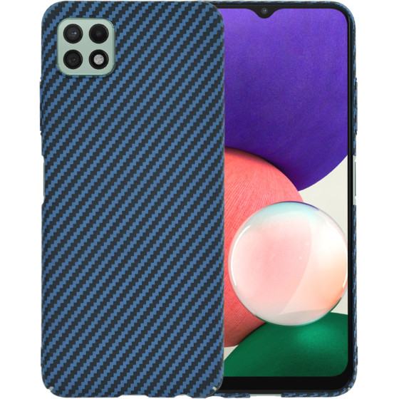 Techsuit - Carbonite FiberShell - Samsung Galaxy A22 5G - Cyan