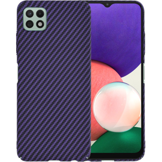 Techsuit - Carbonite FiberShell - Samsung Galaxy A22 5G - Purple