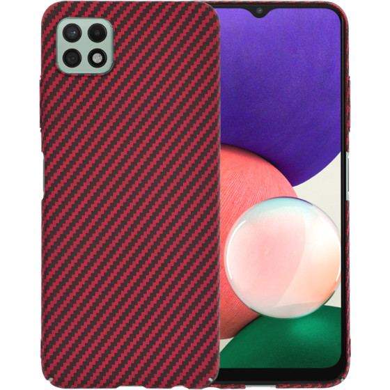 Techsuit - Carbonite FiberShell - Samsung Galaxy A22 5G - Red