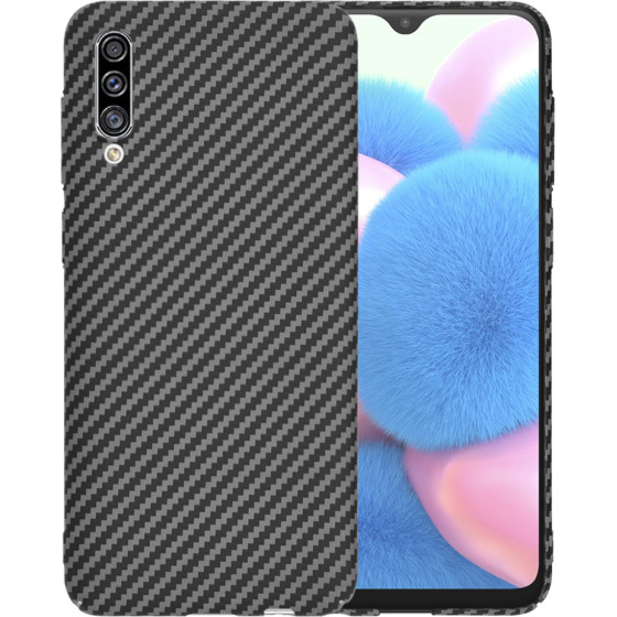 Techsuit - Carbonite FiberShell - Samsung Galaxy A30s / A50 / A50s - Black