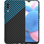 Techsuit - Carbonite FiberShell - Samsung Galaxy A30s / A50 / A50s - Blue Pulse