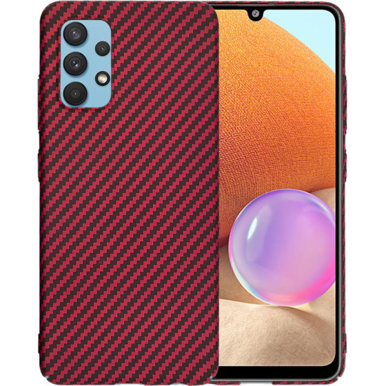 Techsuit - Carbonite FiberShell - Samsung Galaxy A32 4G - Red