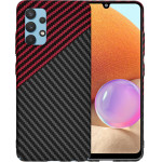 Techsuit - Carbonite FiberShell - Samsung Galaxy A32 4G - Red Vortex