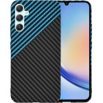 Techsuit - Carbonite FiberShell - Samsung Galaxy A34 5G - Blue Pulse