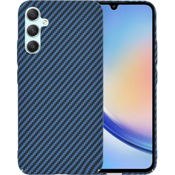 Techsuit - Carbonite FiberShell - Samsung Galaxy A34 5G - Cyan