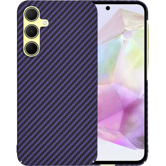 Techsuit - Carbonite FiberShell - Samsung Galaxy A35 5G - Purple