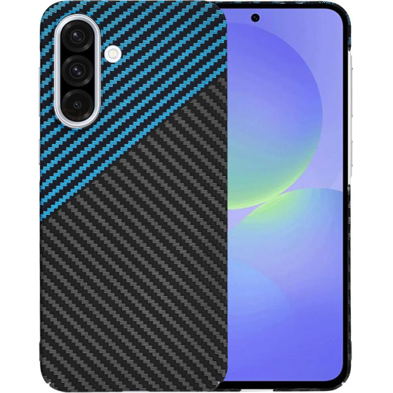 Techsuit - Carbonite FiberShell - Samsung Galaxy A36 5G - Blue Pulse