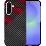 Techsuit - Carbonite FiberShell - Samsung Galaxy A36 5G - Red Vortex