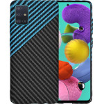Techsuit - Carbonite FiberShell - Samsung Galaxy A51 4G - Blue Pulse