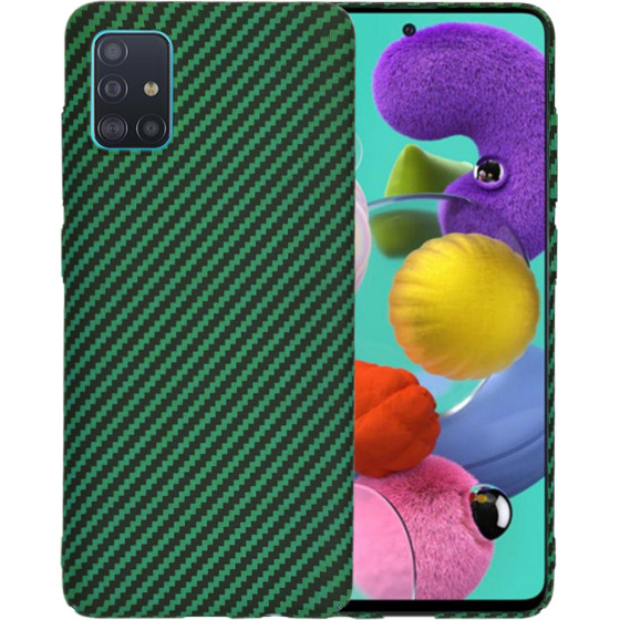 Techsuit - Carbonite FiberShell - Samsung Galaxy A51 4G - Green