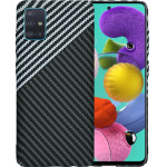Techsuit - Carbonite FiberShell - Samsung Galaxy A51 4G - Stealth Gray