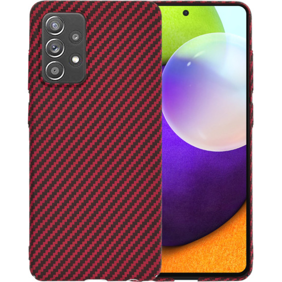 Techsuit - Carbonite FiberShell - Samsung Galaxy A52 4G / A52 5G / A52s 5G - Red