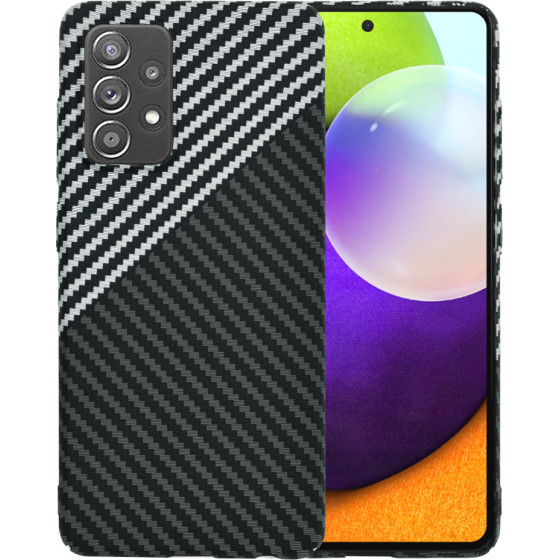 Techsuit - Carbonite FiberShell - Samsung Galaxy A52 4G / A52 5G / A52s 5G - Stealth Gray