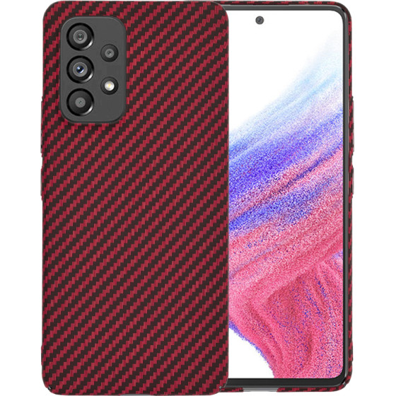 Techsuit - Carbonite FiberShell - Samsung Galaxy A53 5G - Red