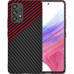 Techsuit - Carbonite FiberShell - Samsung Galaxy A53 5G - Red Vortex