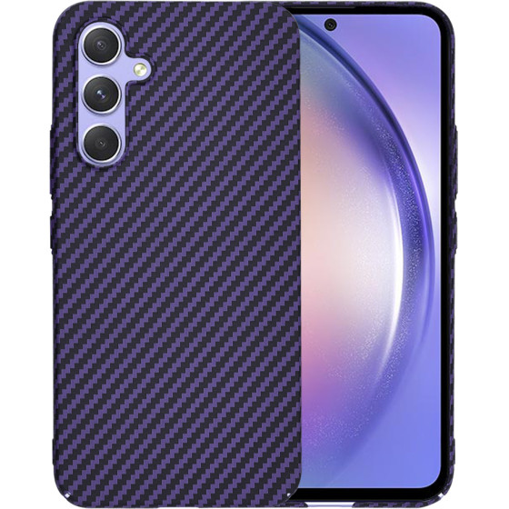 Techsuit - Carbonite FiberShell - Samsung Galaxy A54 - Purple
