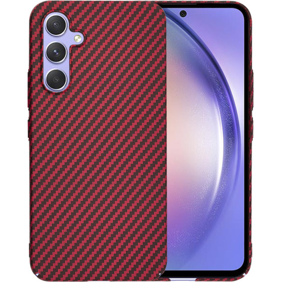 Techsuit - Carbonite FiberShell - Samsung Galaxy A54 - Red
