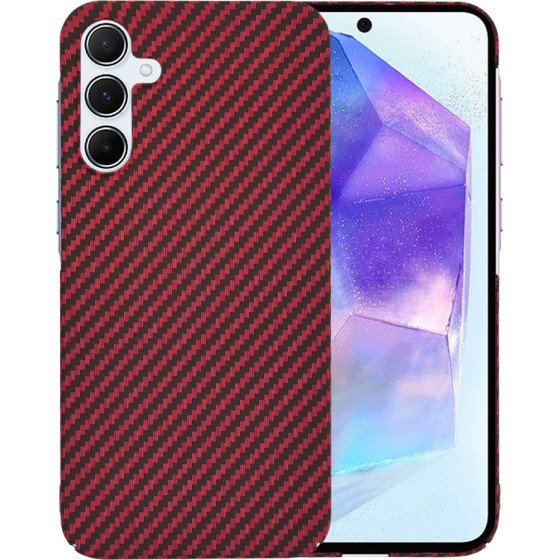 Techsuit - Carbonite FiberShell - Samsung Galaxy A55 5G - Red